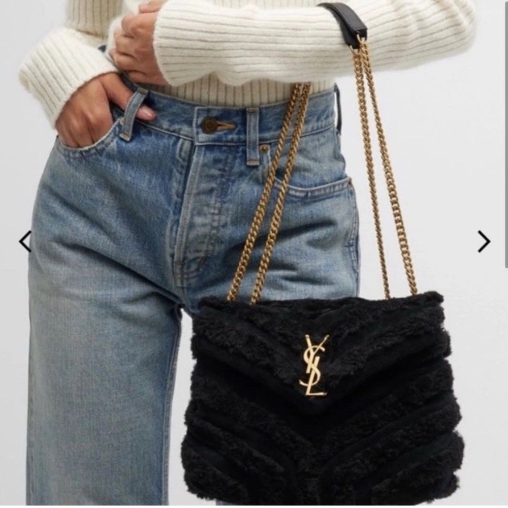 Brand new  Yves Saint Laurent Black Women's shoulder Bag LouLou